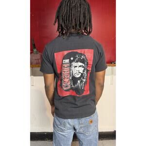 Y2k Che Guevara “Che” Graphic T-Shirt Black | Front & Back Print Streetwear Tee